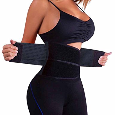 Women's Slimming Waist Shaper Body Support Waist Trainer Trimmer Cincher Belt with Dual Adjustable Belly