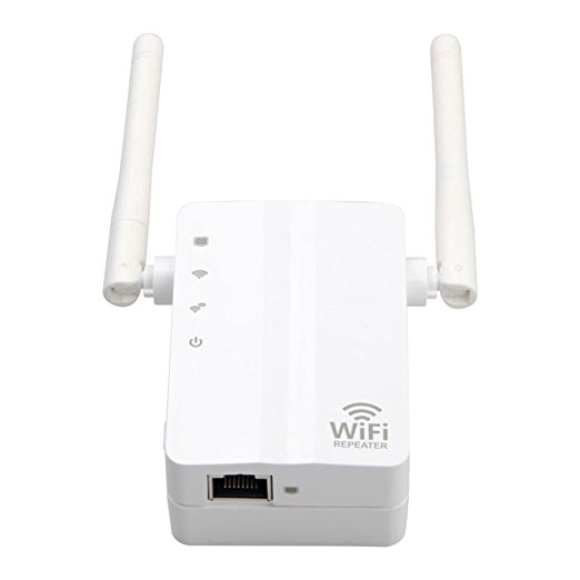 Wireless Range Extender, Autoor 180° Rotation Dual Antennas 300Mbps Wifi Booster/Repeater