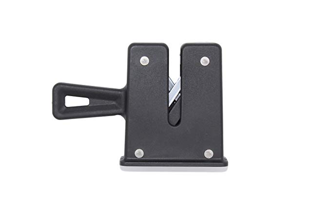 Knife Sharpener/Honing tool with Chantry sprung honing technology, for professional/commercial or home kitchen use. Easy, yet as effective as a sharpening steel/honing steel. By Taylors Eye Witness (Black)