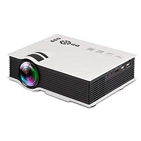 GAOAG Portable Projector, Mini Video Projector LED Full HD Video Projector HDMI, USB, SD, VGA/AV/TV +20% Brighter for Home Theater TV, Laptops, Games and iPhone/Android Smartphones