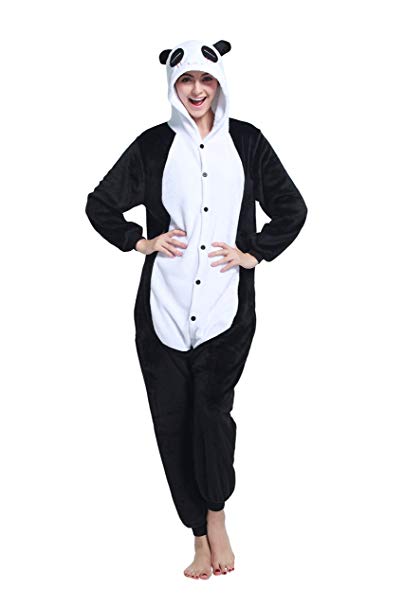 Unisex Adult Animal Costumes Cosplay Onesie Plush One Piece Pajamas Sleepwear