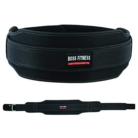 Boss Fitness Neoprene Weight Lifting Gym Belt - Double Strength Back & Core Support During Training