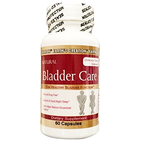 Earth's Creation Bladder Care - Bladder Support Herbal Supplement with Pumpkin Seed Extract, Soy Germ, Isoflavonoids, Cranberry - 60 Capsules