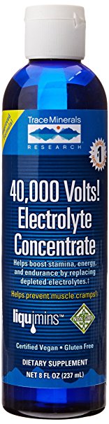 Trace Minerals Research, 40,000 Volts! Electrolyte Concentrate, 8 fl oz (237 ml)