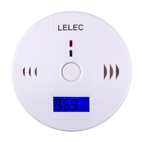 LELEC R-801 Home Security Sensitive LCD Digital CO Carbon Monoxide Detector Sensor