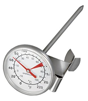 Andrew James Milk Frothing Thermometer In High Quality Grade 304 Stainless Steel