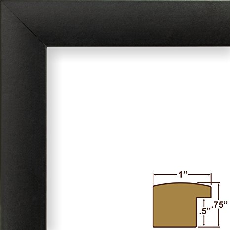 Craig Frames 1WB3BK 20 by 24-Inch Wall Decor Frame, Smooth Finish, 1-Inch Wide, Matte Black