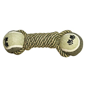 Woo Woo Pets Bone Shaped Cotton Rope Toy Hand-made Durable Anti-tear Dental Chewy Molar Rope Playtoy for Dog/Cat