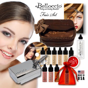 Belloccio Fair Shade Airbrush Makeup Foundation Set