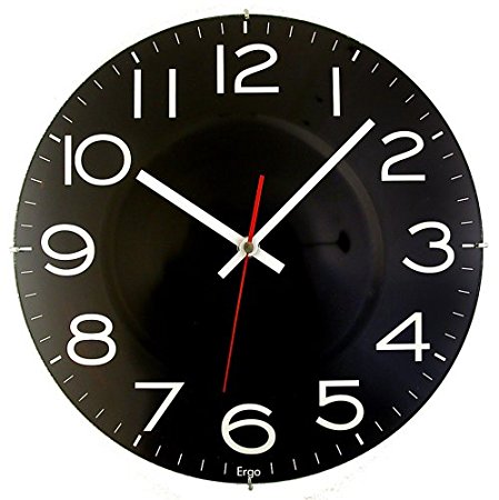Timekeeper Products LLC 11-1/2-Inch Round Black Clock