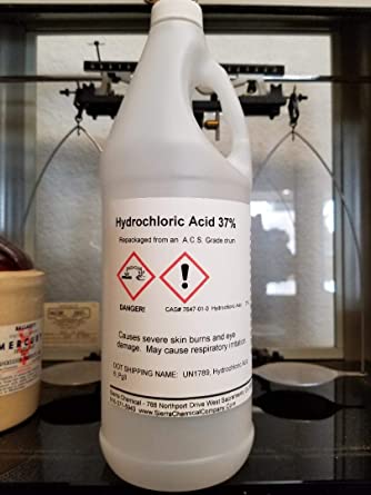 Hydrochloric Acid 37% Reagent Grade for High Purity Aqua Regia (Quart)