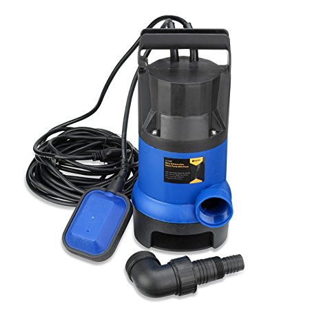 Neiko 50637 Submersible Water Pump with Float Switch for Aquariums, Fountains, Hydroponics and Ponds 1/2 HP