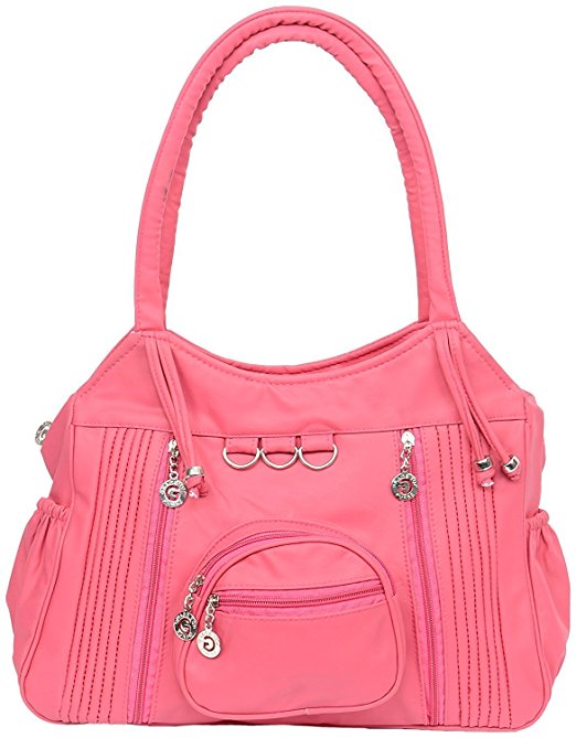 Dakshinkala Women's Handbag (Pink,Dshape-Pink)