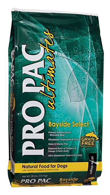 Midwestern Pet Foods PRO PAC Ultimates Bayside Select Natural Grain and Gluten Free Formula with Whitefish Meal Dry Dog Food, 28-Pound Bag
