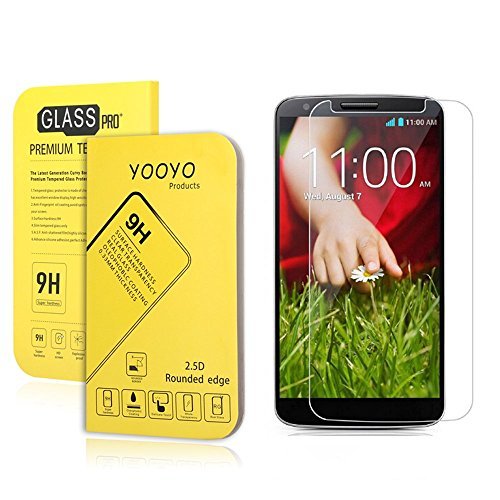 For LG G2 tempered glass screen protector YOOYOTM ultra thin 033mm tempered glass screen protector for LG G2