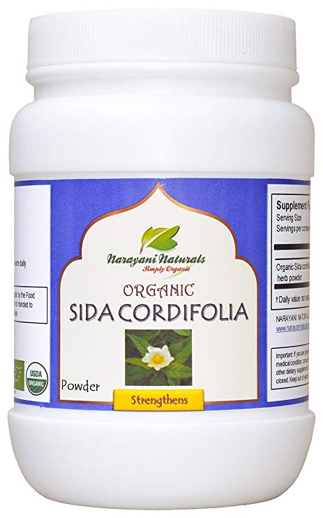 Narayani Naturals Organic Bala (Sida Cordifolia) Powder 400 gms - 100% Organic certified
