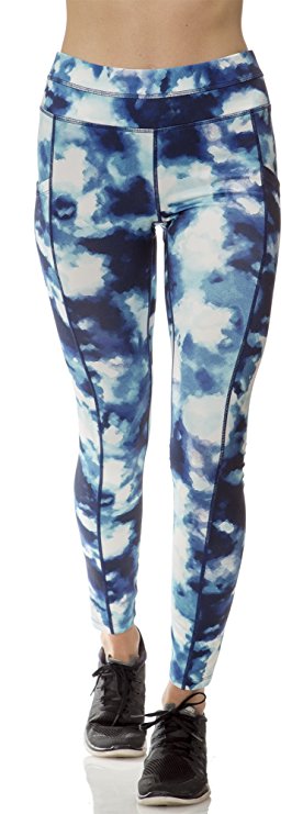 Layer 8 Womens Stretch Performance Compression Print Leggings