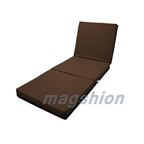 MaGshion* Solid Color TriFold Bed Memory Foam Floor Mats (Twin Size, Memory Foam-Coffee)