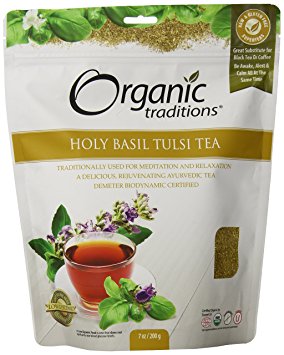 Organic Traditions Teas, Holy Basil Tulsi Tea, 7 Ounce