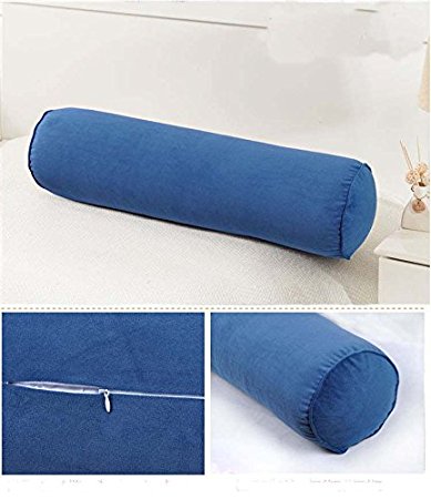 XMiniLife(TM) Velvet Candy Pillow,long Sofa Bed Pillow,Dark Blue(60*15cm)