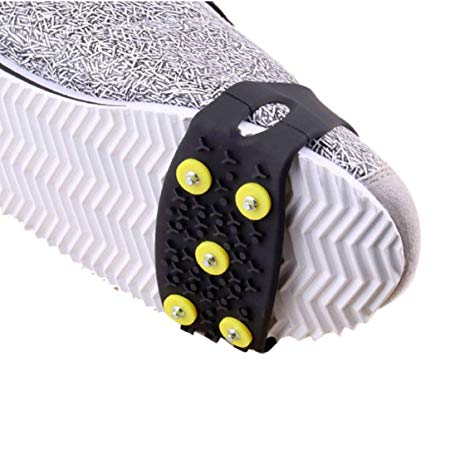 Icy Claws, AutumnFall(TM) 1 Pair Over Shoe Anti-slip Shoe Boot Tread Studded Grips Snow Shoes Crampons, Ice Walker Walking