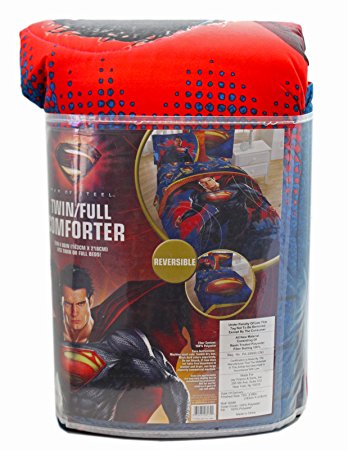 Superman Movie "Man of Steel" Twin / Full Comforter ~ Reversible