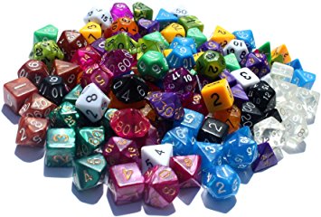 105 Polyhedral Dice | 15 Complete Sets