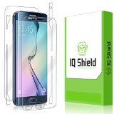 IQ Shield LiQuidSkin Screen Protector with Full Body for Samsung Galaxy S6 Edge - Clear Frustration-Free Retail Packaging