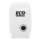 Eco Defense Ultrasonic Pest Repeller - Repels Mice Rats Roaches Spiders and Other Insects - Home Pest Control Solution