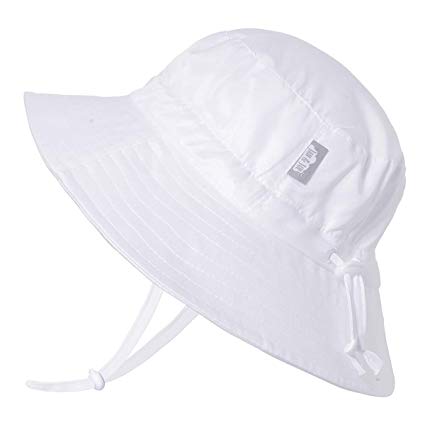 JAN & JUL Kids Aqua-Dry Sun-Hat, 50 UPF, Adjustable Straps, for Baby and Toddler, Girl or Boy