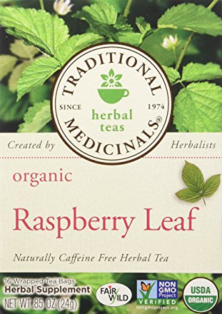 Organic Raspberry Leaf Tea 16 Bags, Traditional Medicinals Teas(2 Pack)