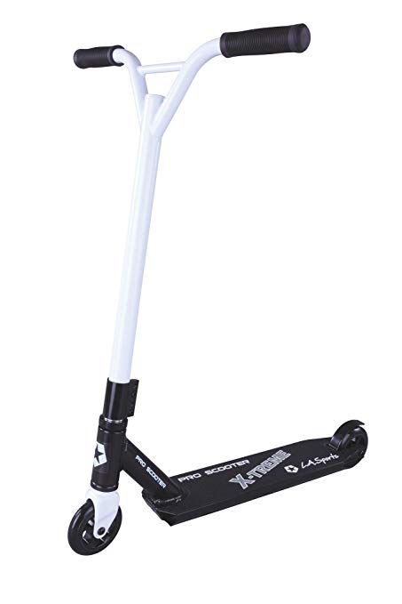 LA Sports Pro Rage Stunt Scooter (New 2019 model with Threadless headset, OMC Rubber Grips, 4 Stack Clamp & T-6 Alloy Wheels)