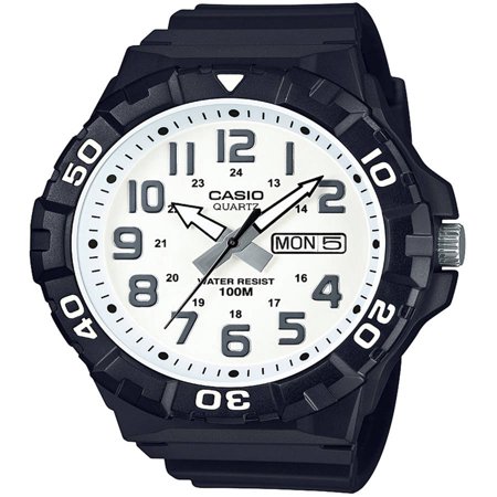 Casio Men's Dive Style Watch, White Dial