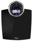 Ozeri ZB19 Rev Digital Bathroom Scale with Electro-Mechanical Weight Dial Black