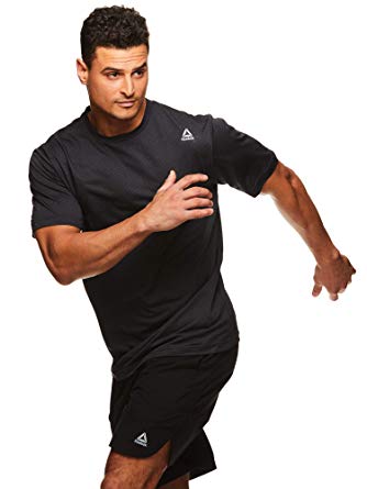 Reebok Men's Supersonic Crewneck Workout T-Shirt Designed with Performance Material