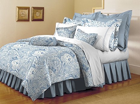 Mellanni Bed Sheet Set - HIGHEST QUALITY Brushed Microfiber 1800 Bedding - Wrinkle, Fade, Stain Resistant - Hypoallergenic - 3 Piece (Twin XL, Paisley Blue)