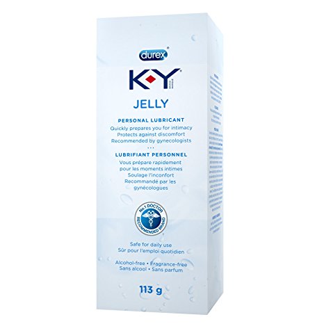 K-Y Jelly, Vaginal Lube Moisturizer and Personal Lubricant, Recommended by Gynecologists, 113 g