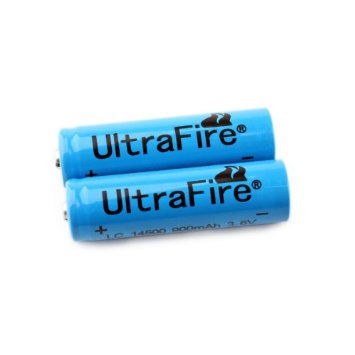 Ultra Fire 14500 36V 900mAh 2Pack Rechargeable Batteries Battery