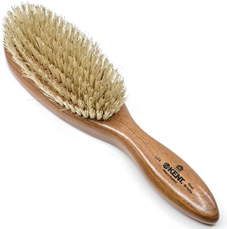 Kent Oval Cherry Wood White Bristle Brush - LC4 (PACK OF 1)