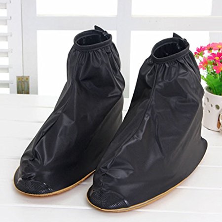 Benran Rain Shoe Covers Shoes Overshoes Boot Gear Zippered Shoes for Men and Women
