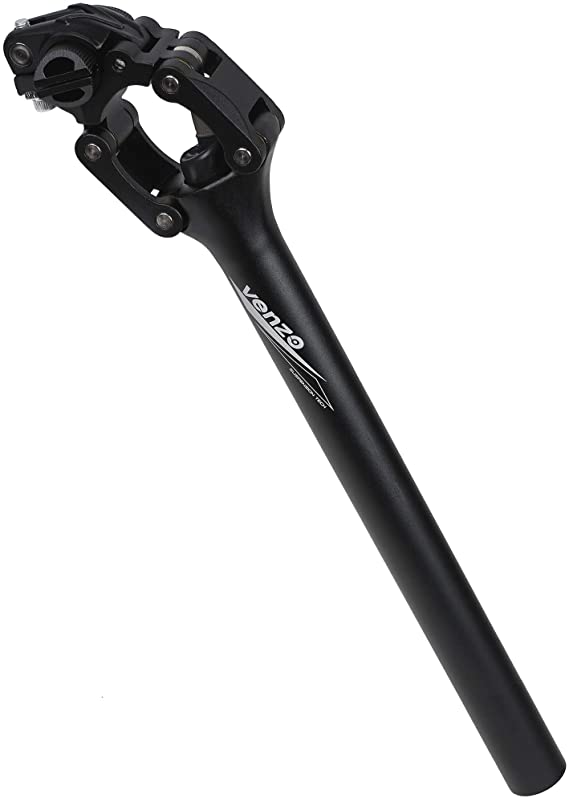 Venzo Suspension Mountain MTB Road Bike Bicycle Seatpost Seat Shock Absorber Post - Travel: 20mm Vertical   20mm Horizontal