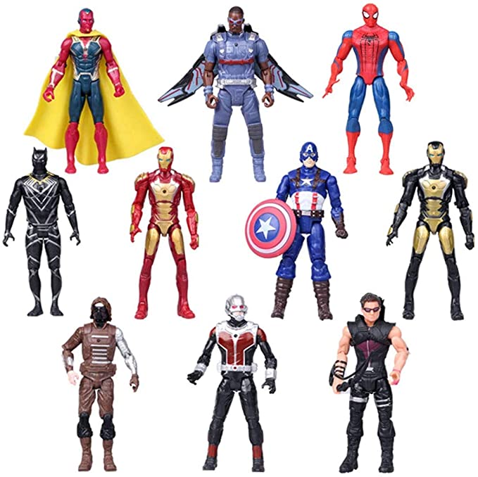 Superhero Adventures Ultimate Super Hero Set, 10 Collectible 6.7-Inch Action Figures, Toys for Kids Ages 3 and Up