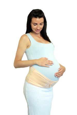 Maternity Support Belt - Comfortable Pregnancy Belly Brace - Premium Quality Cotton & Spandex - Breathable Abdominal Binder - One Size - Relieves Back, Hip & Pelvis Pain - Twins Plus