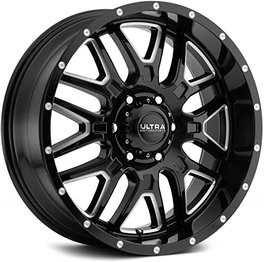 Ultra 203BM HUNTER BLACK Wheel with Gloss CNC Milled Accents and Clear-Coat (0 x 9. inches /6 x 135 mm, 18 mm Offset)