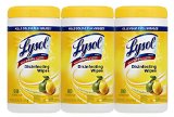 Lysol Disinfecting Wipes Lemon and Lime Blossom 80 Count 3-Pack