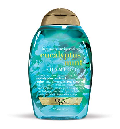 Organix Intensely Invigorating Plus Shampoo, Eucalyptus Mint, 13 Fluid Ounce