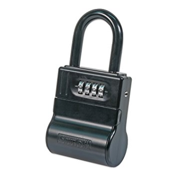 FJM Security SL-700W Outdoor Key Box with 4-Dial Combination, Black Finish
