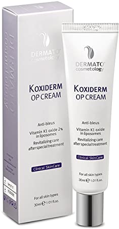Vitamin K1 Oxiderm Cream, Minimizing Appearance of Scars, Dark Eye Circles, Bruises, Varicose Veins, Purpura and Redness (One pack 1.01Oz)