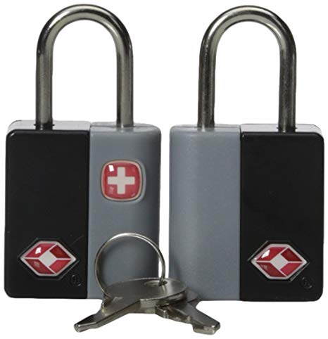 Swiss Gear Travel Sentry Key Locks, Black, One Size