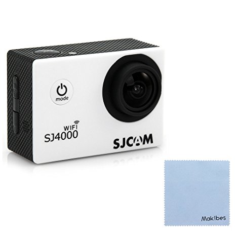 SJCAM Original SJ4000 WiFi Action Camera 12MP 1080P H.264 1.5 Inch 170 degree Wide Angle Lens Waterproof Diving HD Camcorder Car DVR (White)